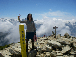 唐松岳山頂にて