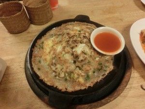 牡蠣のチヂミ風