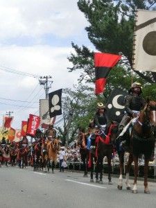 タイムスリップしたかのような武者行列