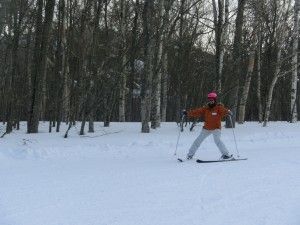 初スキー