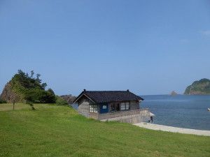 珠洲市の海沿いのカフェ