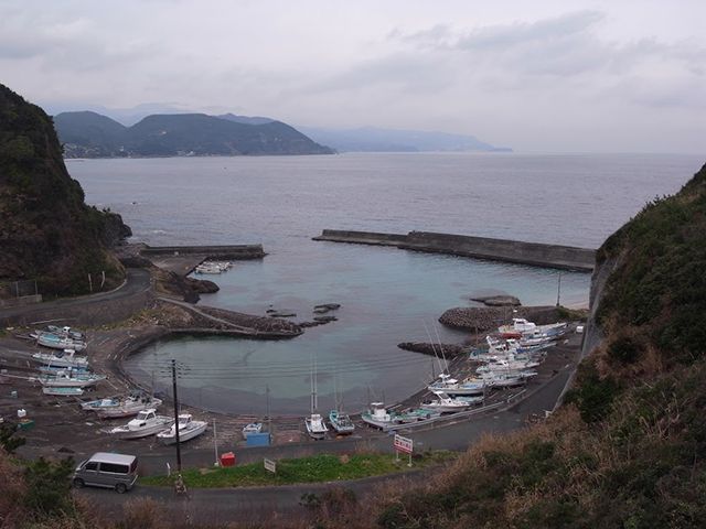 伊豆半島にある小さな港