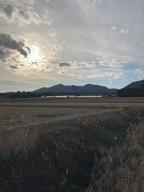 遠くに一昨年登った鹿狼山が見えます。