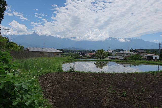 敷地の北側からの遠景