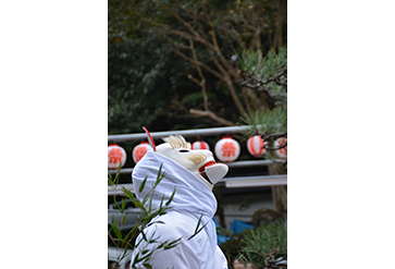 秋空を仰ぐ。～若宮稲荷・竹ん芸にて