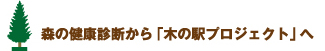 森の健康診断から「木の駅プロジェクト」へ