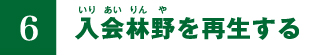 ６.入会林野（いりあいりんや）を再生する