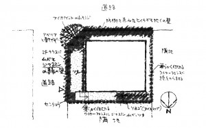 外構図（図版提供：田中敏溥建築設計事務所）