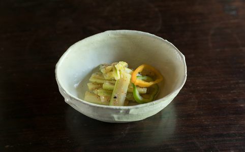 セロリの味噌あえ
