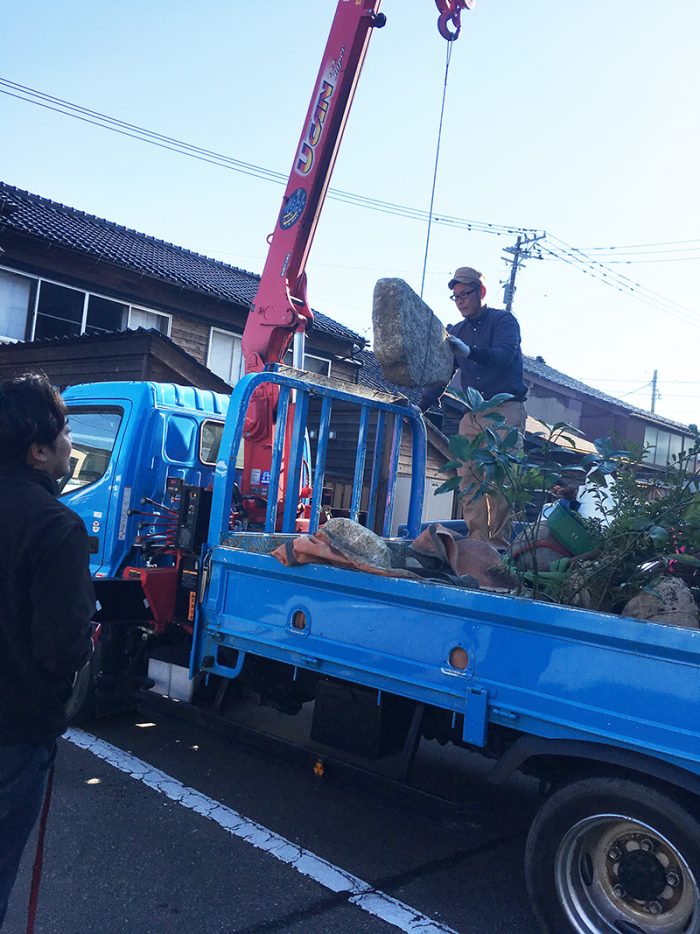 金沢の庭作りはじまる