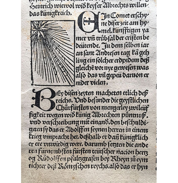 『ニュルンベルク年代記』（1496年） 縮小版の活字。