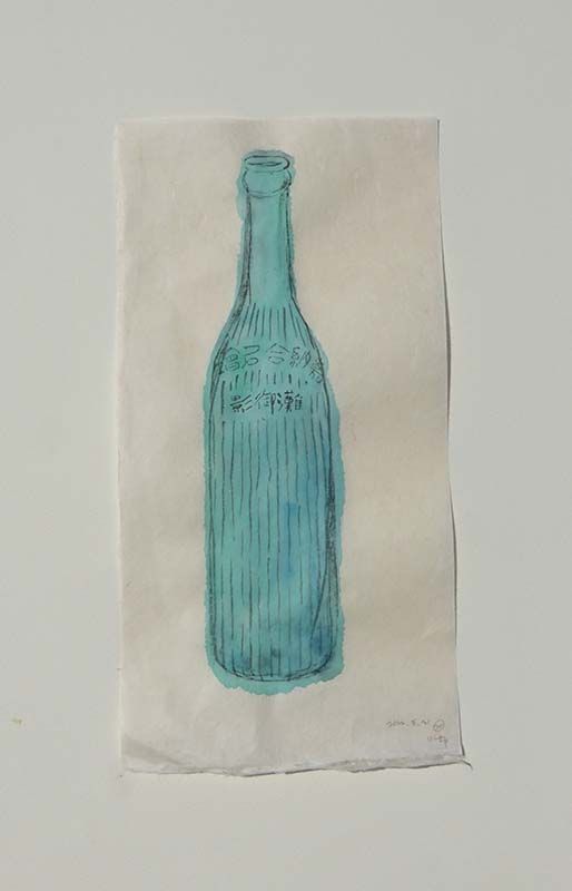 戦前の日本酒のガラス瓶