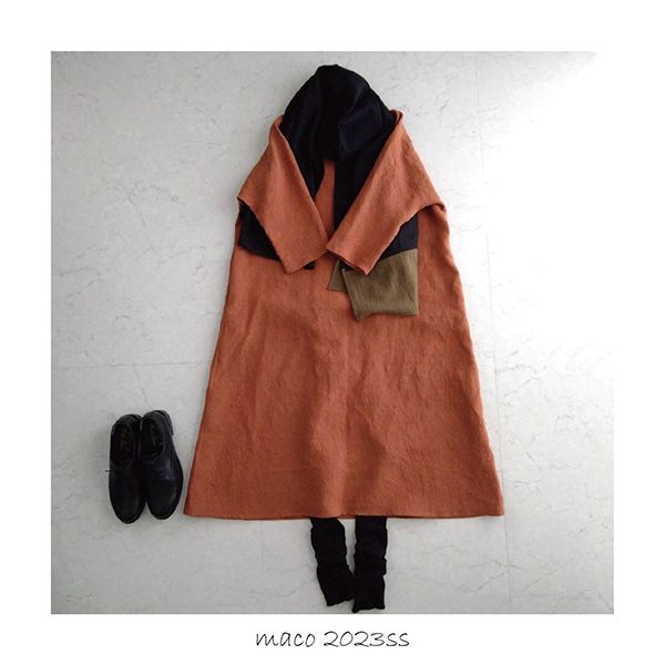 川村雑貨店 maco 2023ss リネンを中心にした春夏の洋服