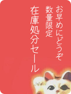 柊花堂　在庫処分セール