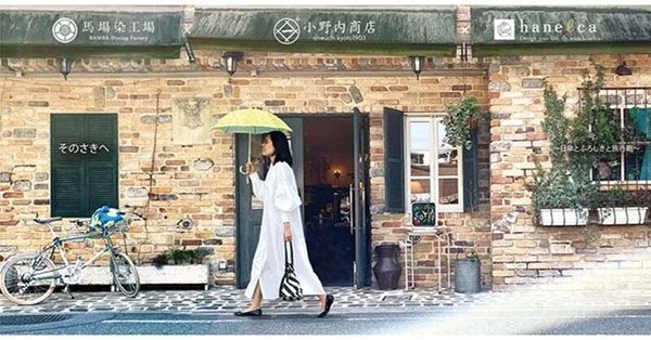 恵文社一乗店 「そのさきへ ~日傘とふろしきと旅行鞄~」小野内商店 with 馬場染工場&hanelca