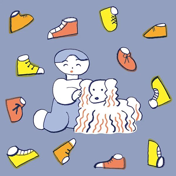 恵文社一乗寺店 ニシワキタダシ個展「愛犬と右のくつだけの世界に迷いこんだ」