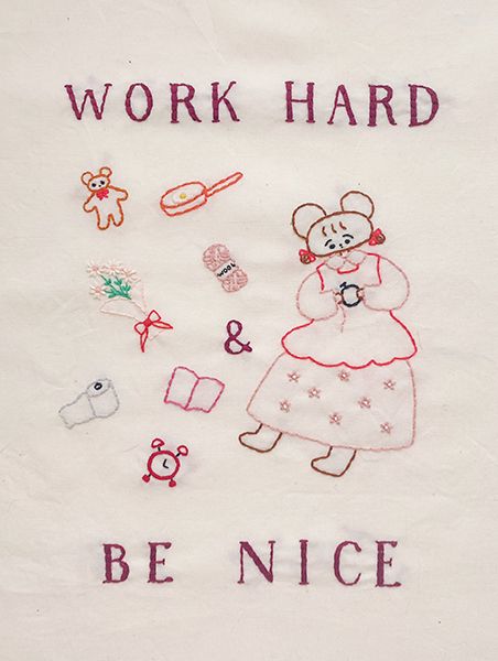 にじ画廊　Kanae Entani 個展「Work Hard &Be Nice」