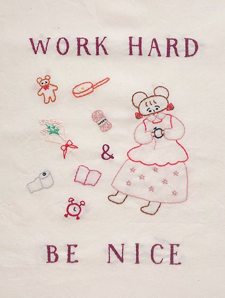 にじ画廊　Kanae Entani 個展「Work Hard &Be Nice」