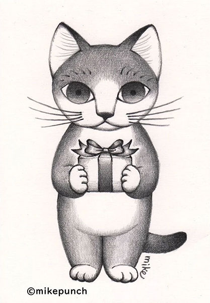 恵文社一乗寺店 「鉛筆で描いたねこ 展」さくらいともこ