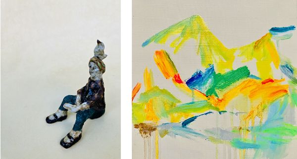 Calo-Bookshop-and-Cafe 満ちる、散る フルタミチエ 絵画と作陶展
