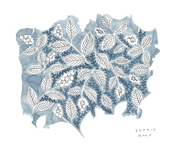にじ画廊 KAYO AOYAMA 個展 テキスタイルをつくること