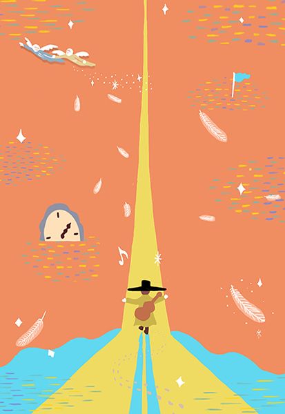 にじ画廊 illustrator フカザワテツヤ(TEPPING)の展示会『SUTEKI PHRASE・ステキフレーズ』~心に届いた音楽を絵にするシリーズ part 3~