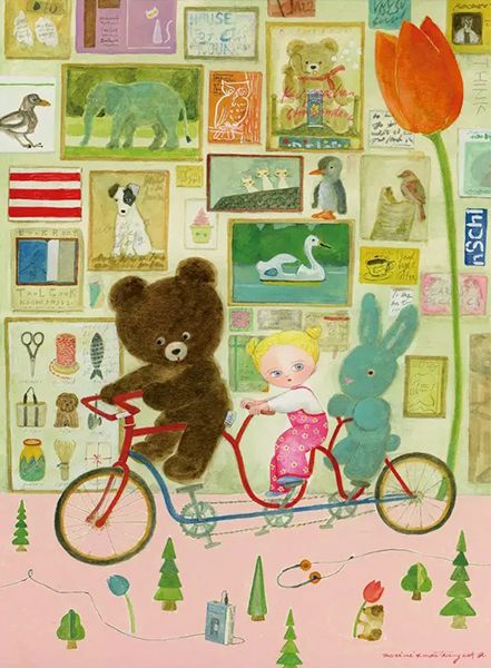 にじ画廊 marini*monteany exhibition Let's think of something fun