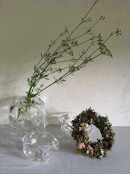 ギャラリーファブリル 長田 博夫&watashitachistock 展 =夏の拵えII・ガラスと草花=