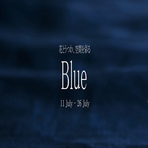 ろばの家「Blue～ 花とうつわ、空間を彩るブルー展」