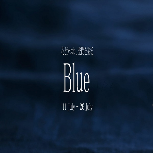 ろばの家「Blue～ 花とうつわ、空間を彩るブルー展」