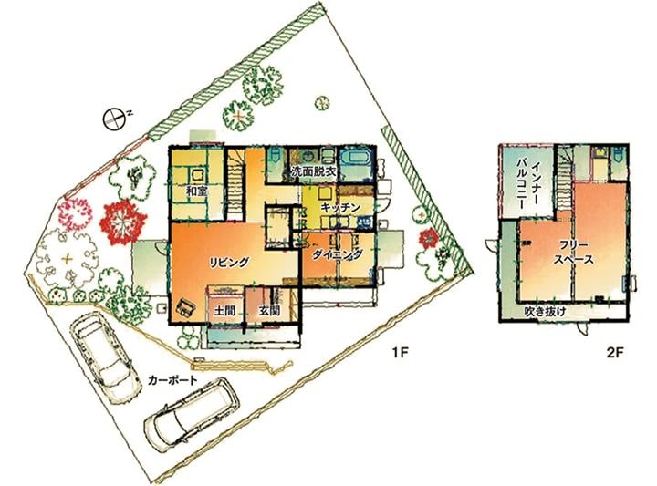 茨城県つくば市 モデルハウス 菊田建築 平面図