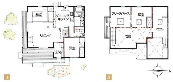 群馬県吾妻郡 注文住宅 オオガネホーム 平面図