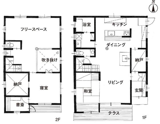 群馬県伊勢崎市 注文住宅 オオガネホーム 平面図