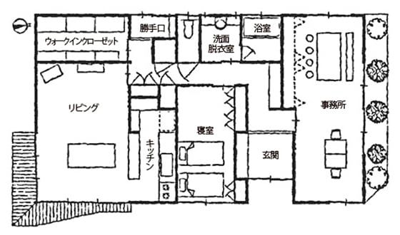 奈良県五條市 注文住宅 倭人の家建築 平面図