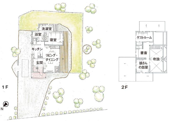 山梨県北杜市 注文住宅 山口工務店 平面図