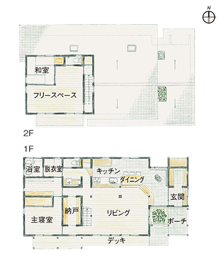 埼玉県　注文住宅 井上建築工業 いのうえさんの家　平面図