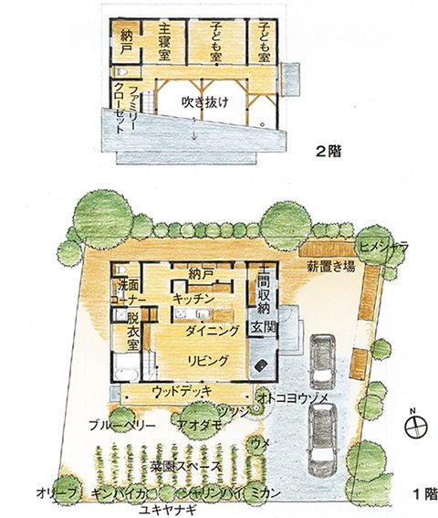 埼玉県　注文住宅　井上建築工業 いのうえさんの家 平面図