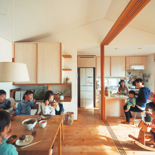 神奈川県逗子市　注文住宅　森博　我が家のキッチンは学びの場