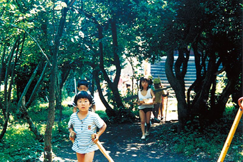 野中保育園のマラソンコース。