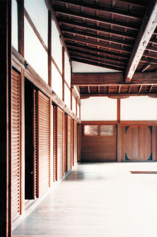 善水寺本堂の蔀戸
